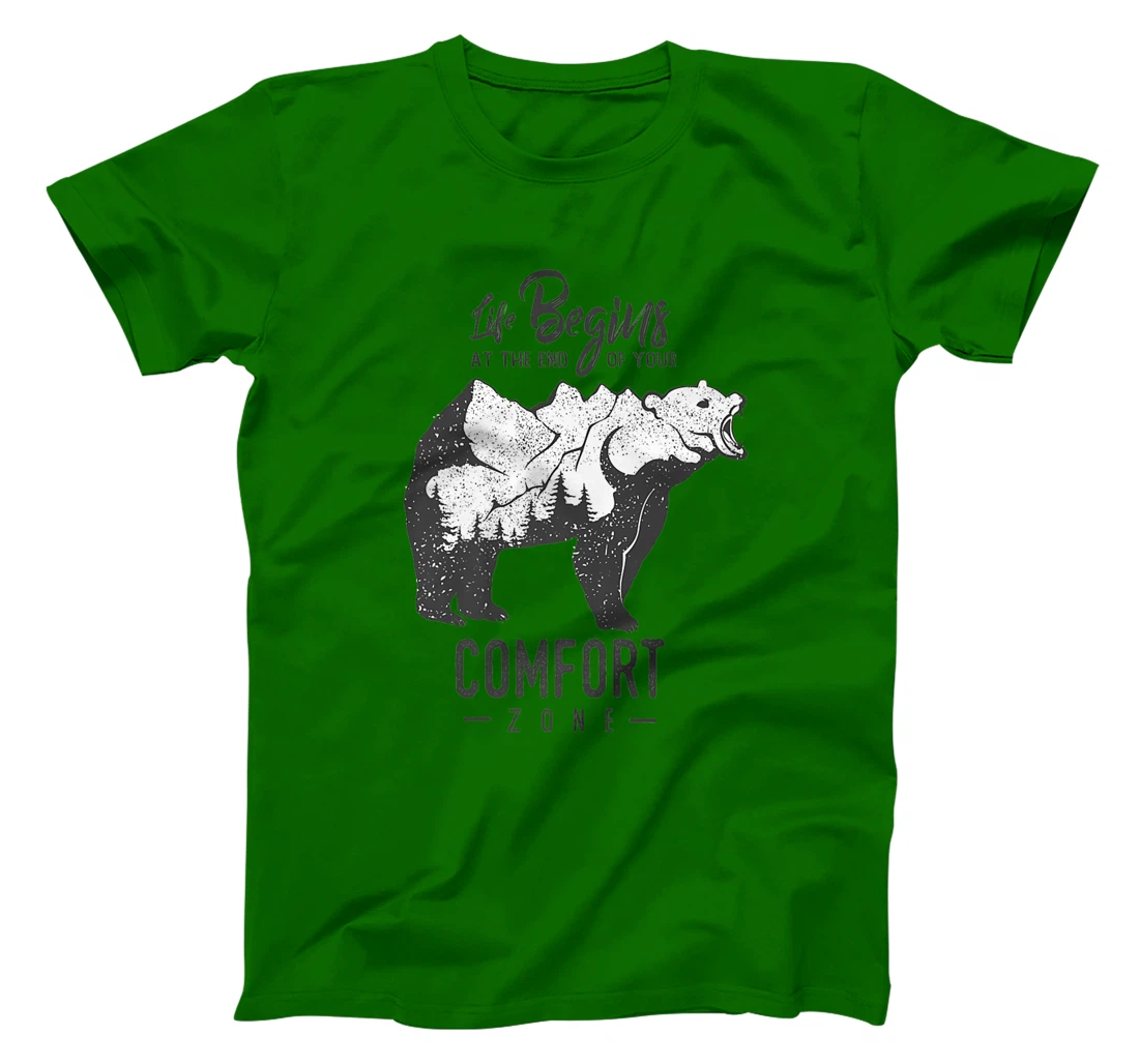 Womens Life Begins at The End of Your Comfort Zone T-Shirt, Women T-Shirt