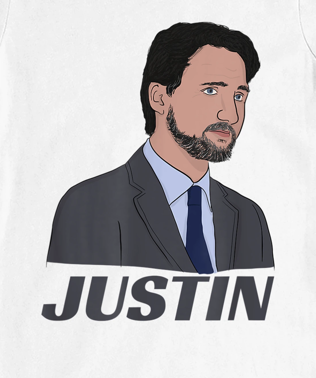 Womens Canadian Prime Minister Justin Trudeau (with Beard) T-Shirt, Kid T-Shirt and Women T-Shirt