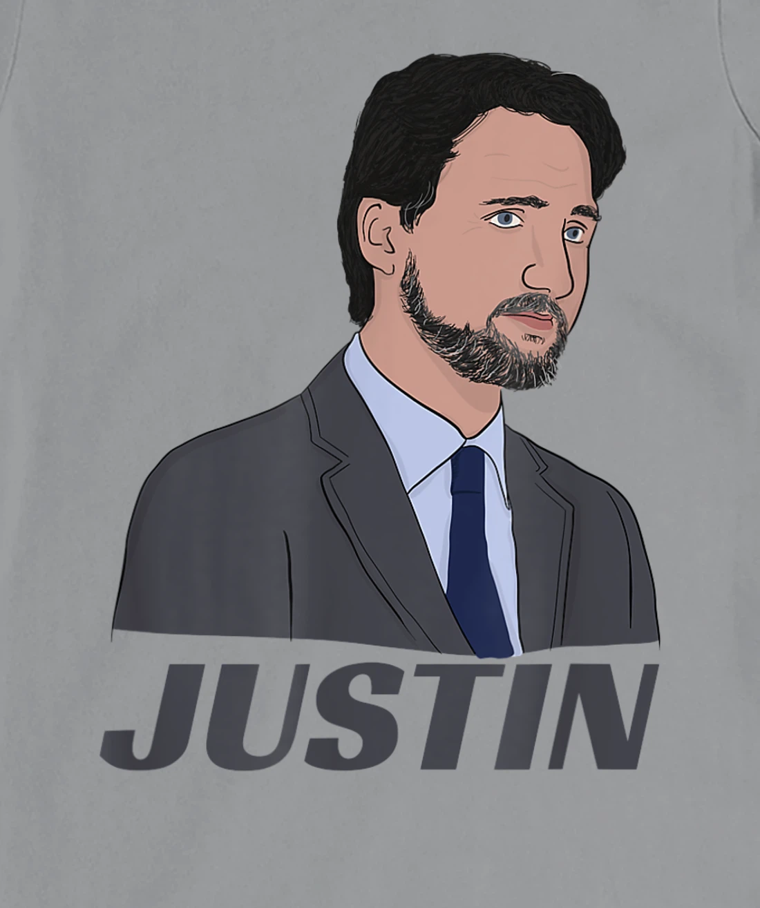 Womens Canadian Prime Minister Justin Trudeau (with Beard) T-Shirt, Kid T-Shirt and Women T-Shirt