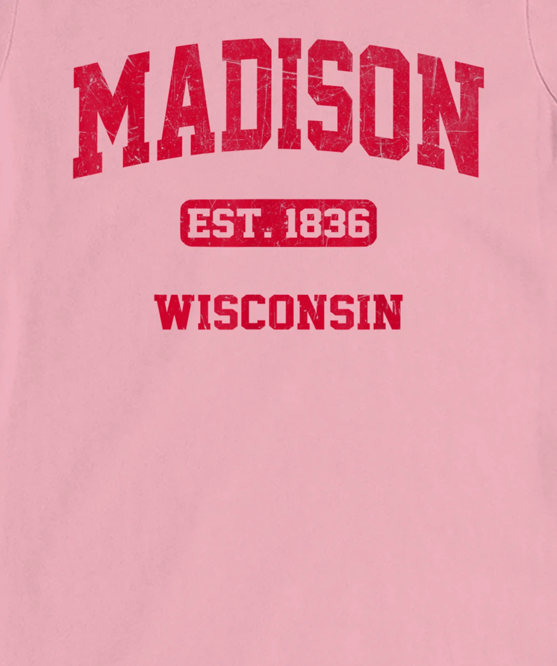 Womens Madison Wisconsin WI Vintage State Athletic Style T-Shirt, Kid T-Shirt and Women T-Shirt