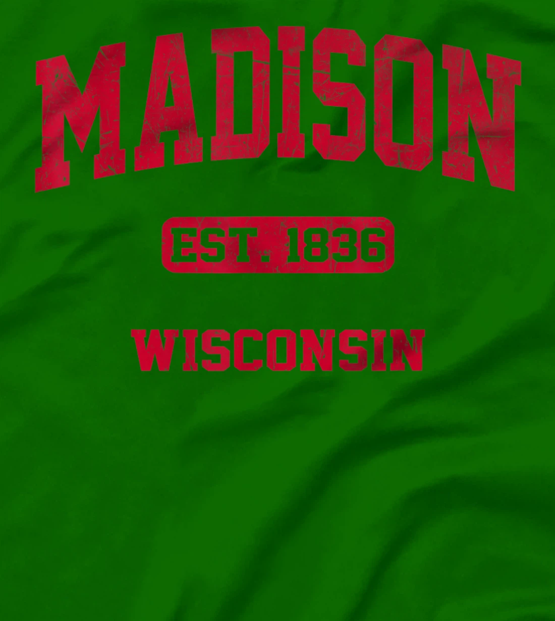Womens Madison Wisconsin WI Vintage State Athletic Style T-Shirt, Kid T-Shirt and Women T-Shirt