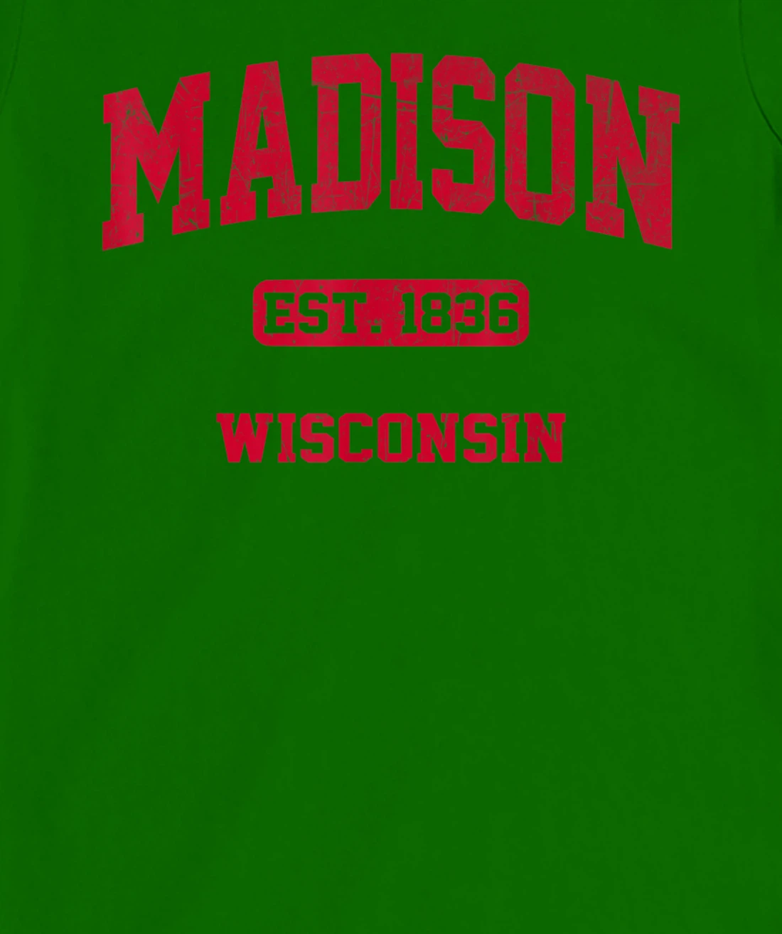 Womens Madison Wisconsin WI Vintage State Athletic Style T-Shirt, Kid T-Shirt and Women T-Shirt