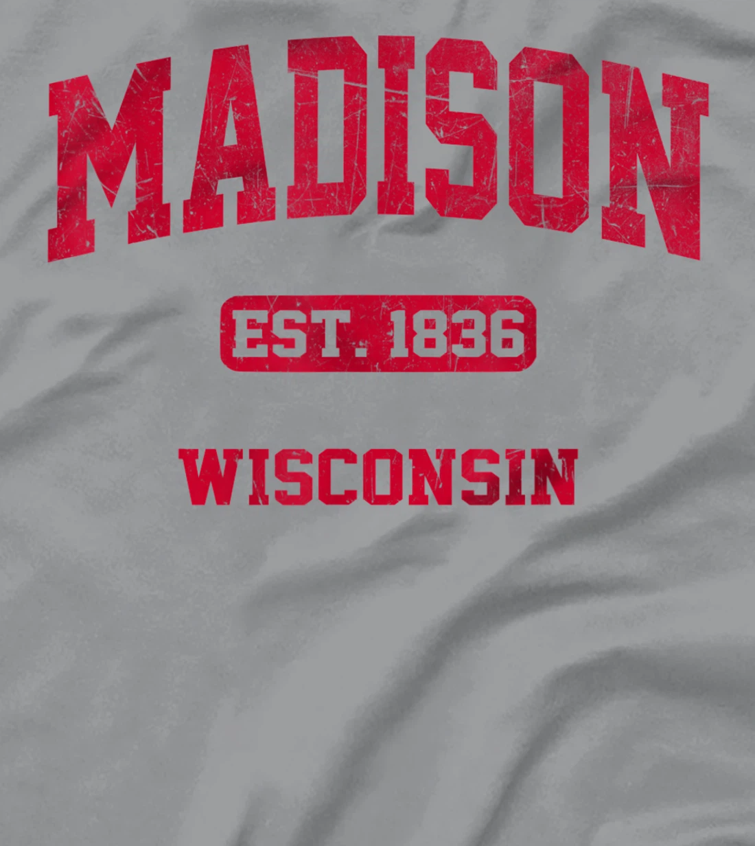 Womens Madison Wisconsin WI Vintage State Athletic Style T-Shirt, Kid T-Shirt and Women T-Shirt