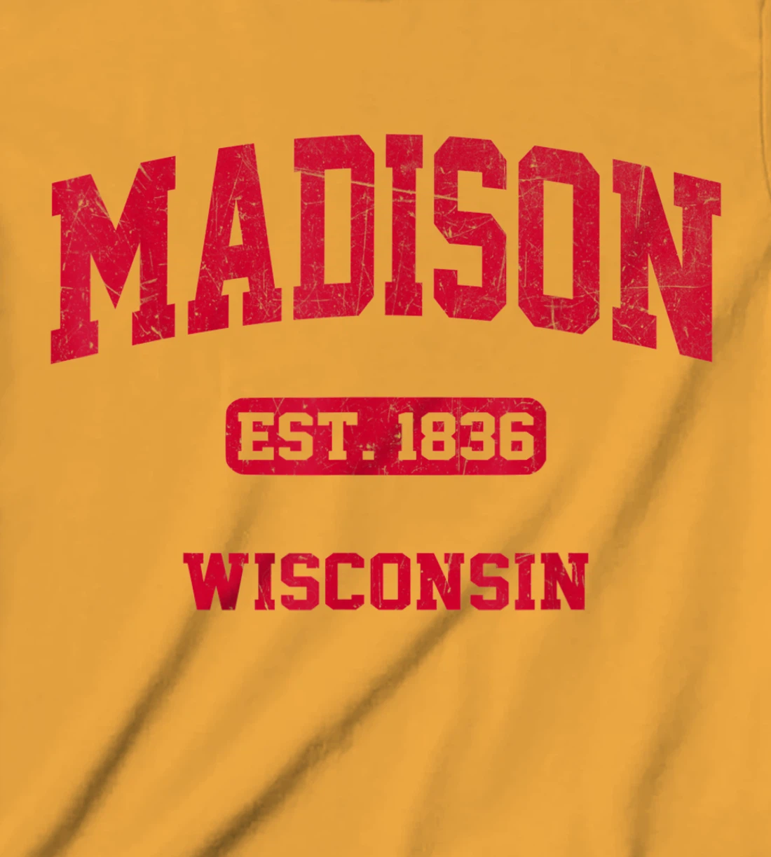 Womens Madison Wisconsin WI Vintage State Athletic Style T-Shirt, Kid T-Shirt and Women T-Shirt