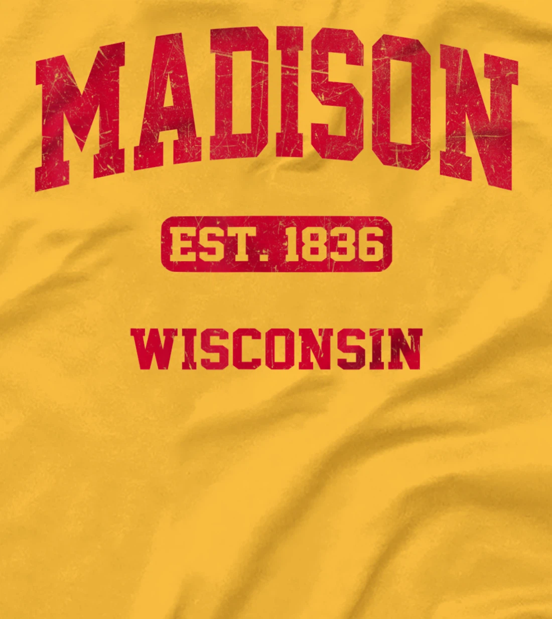 Womens Madison Wisconsin WI Vintage State Athletic Style T-Shirt, Kid T-Shirt and Women T-Shirt