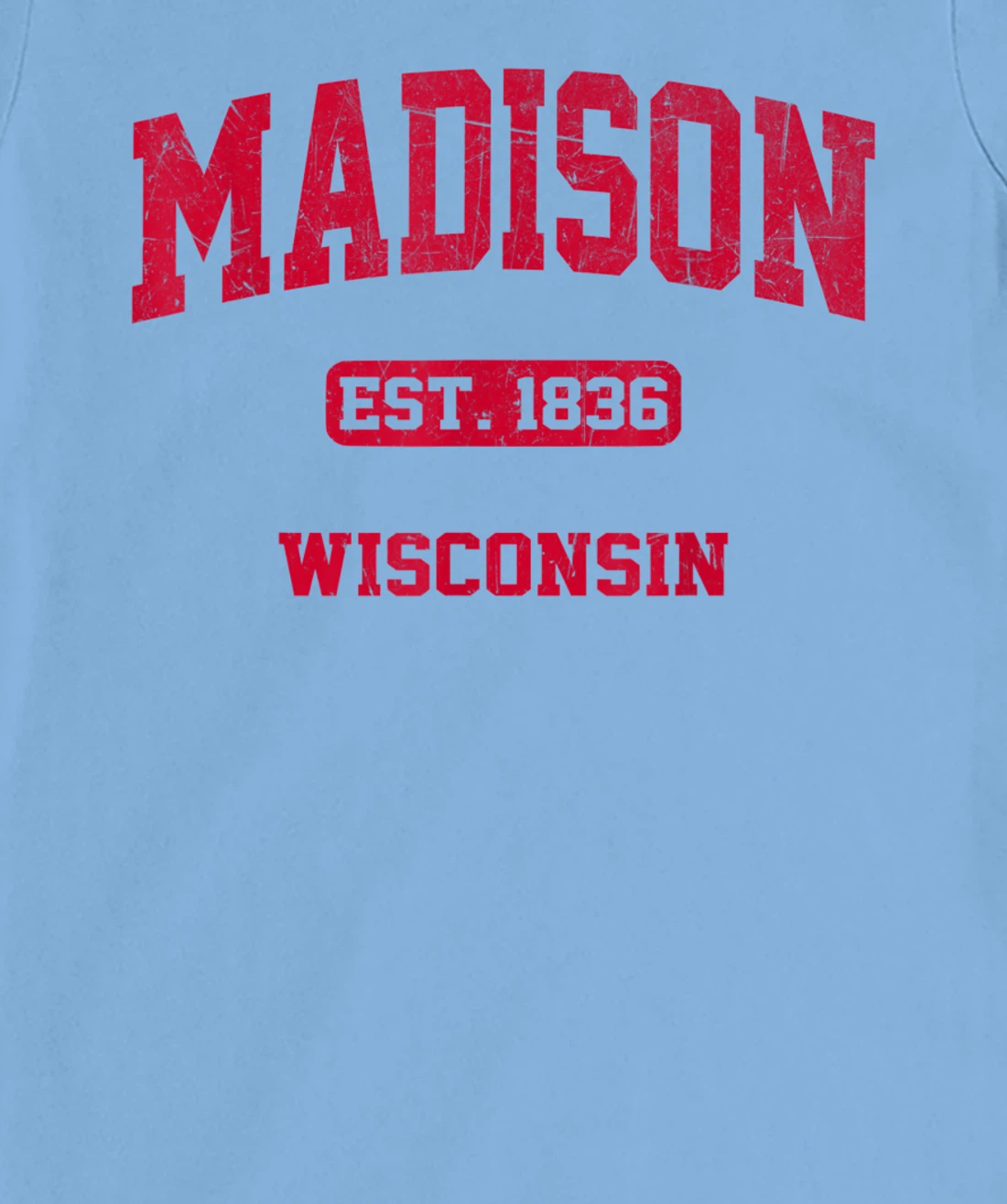 Womens Madison Wisconsin WI Vintage State Athletic Style T-Shirt, Kid T-Shirt and Women T-Shirt
