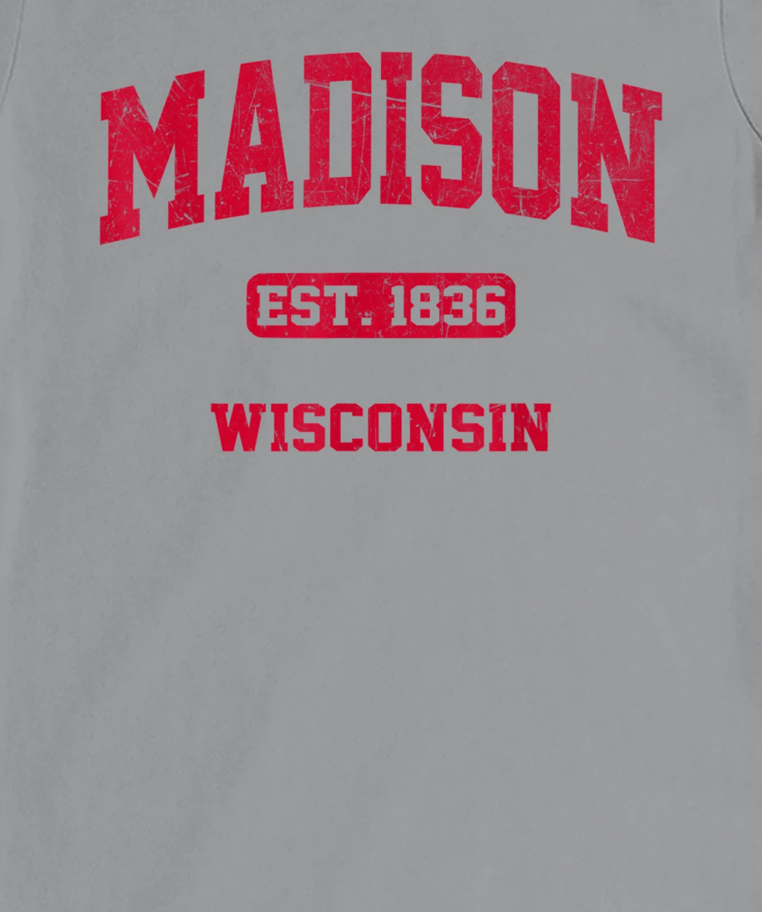 Womens Madison Wisconsin WI Vintage State Athletic Style T-Shirt, Kid T-Shirt and Women T-Shirt