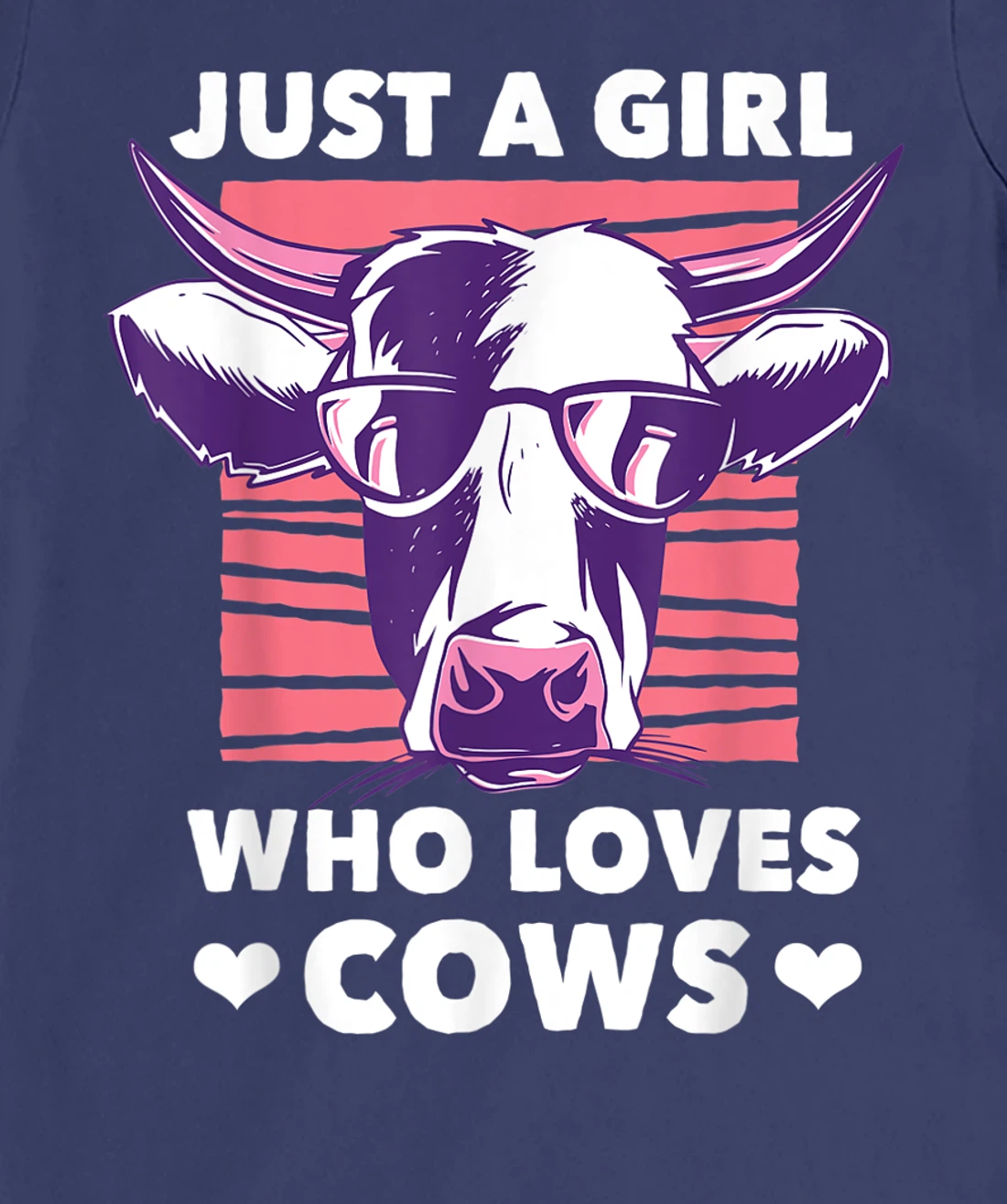 Just a Girl Who loves Cows Funny Livestock Farming T-Shirt, Kid T-Shirt and Women T-Shirt