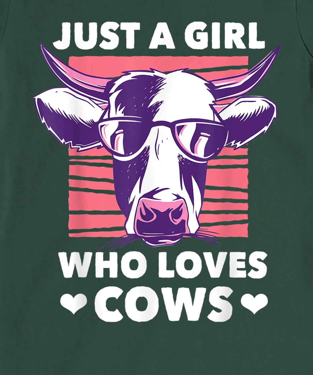 Just a Girl Who loves Cows Funny Livestock Farming T-Shirt, Kid T-Shirt and Women T-Shirt