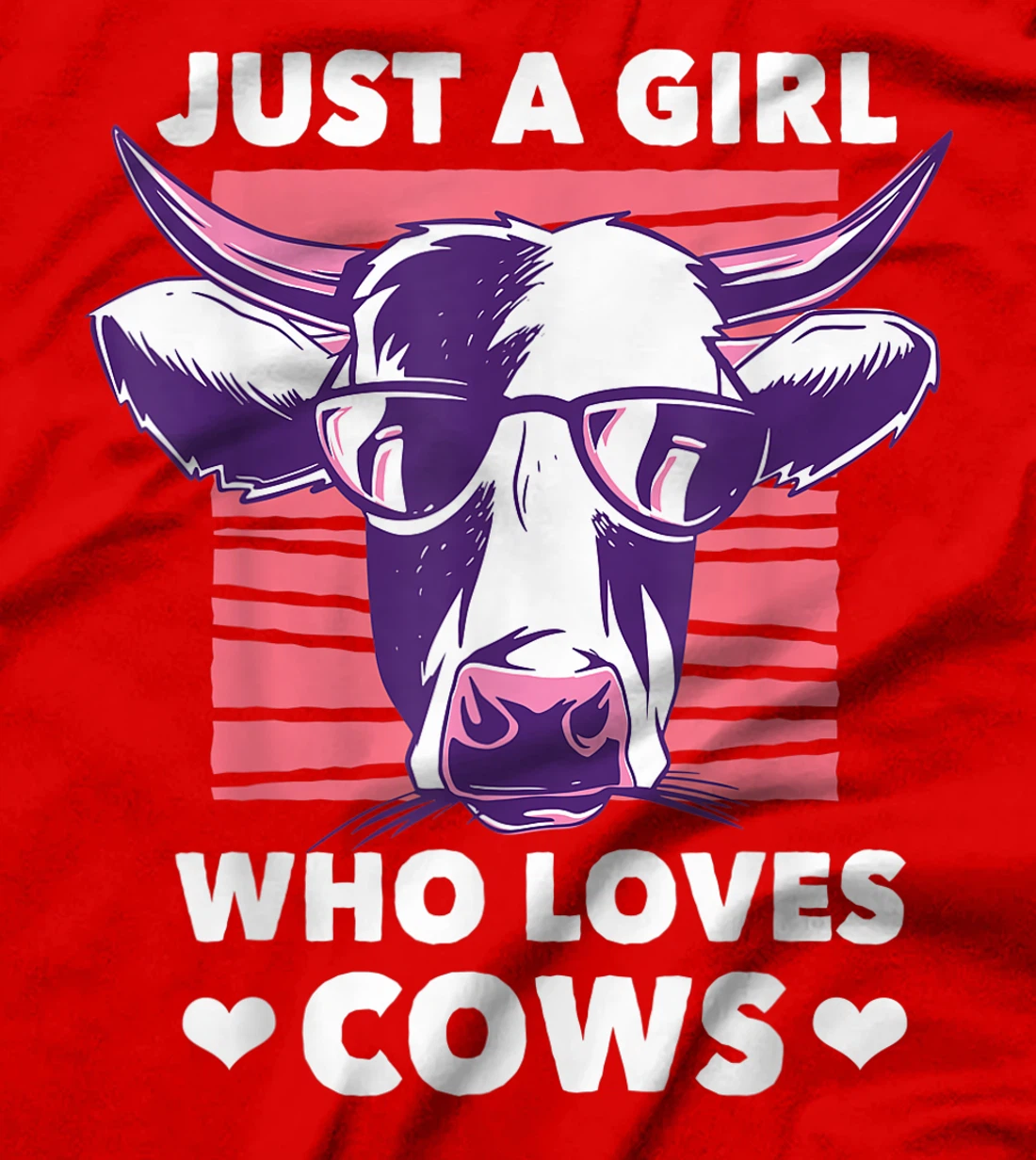 Just a Girl Who loves Cows Funny Livestock Farming T-Shirt, Kid T-Shirt and Women T-Shirt