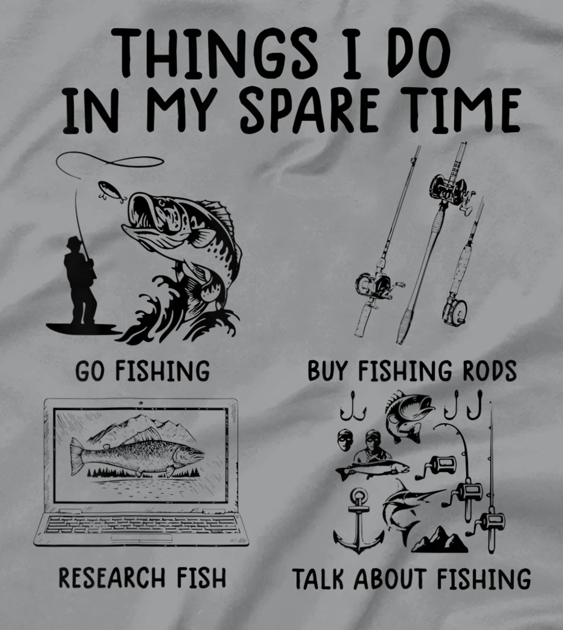 Womens funny fishing shirts Things I Do In My Spare Time fishing T-Shirt, Women T-Shirt