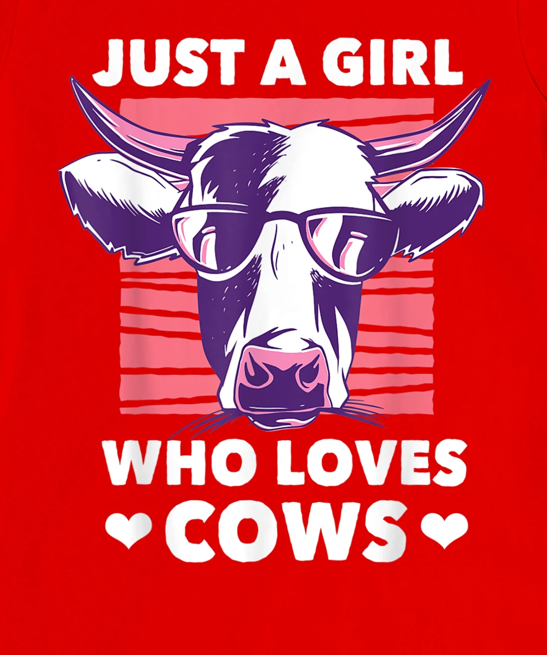 Just a Girl Who loves Cows Funny Livestock Farming T-Shirt, Kid T-Shirt and Women T-Shirt
