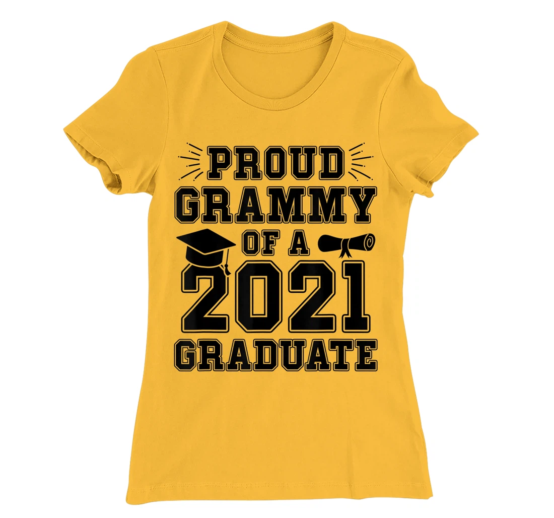 Womens Proud Grammy of a 2021 Graduate School Graduation Grandma T-Shirt, Women T-Shirt