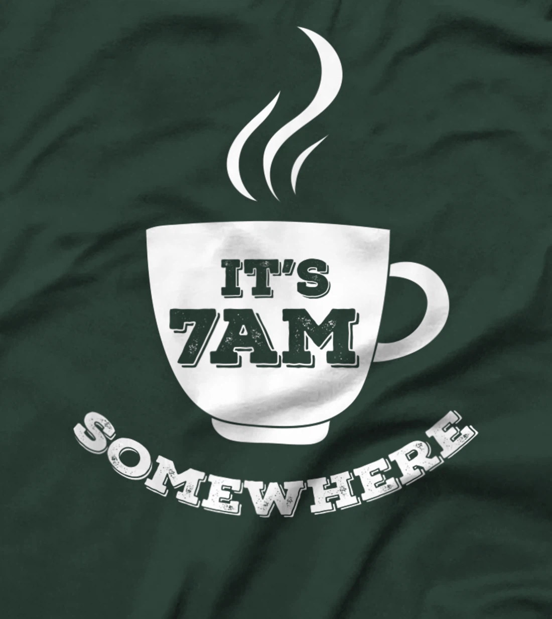 It's 7AM Somewhere Coffee T-Shirt, Women T-Shirt