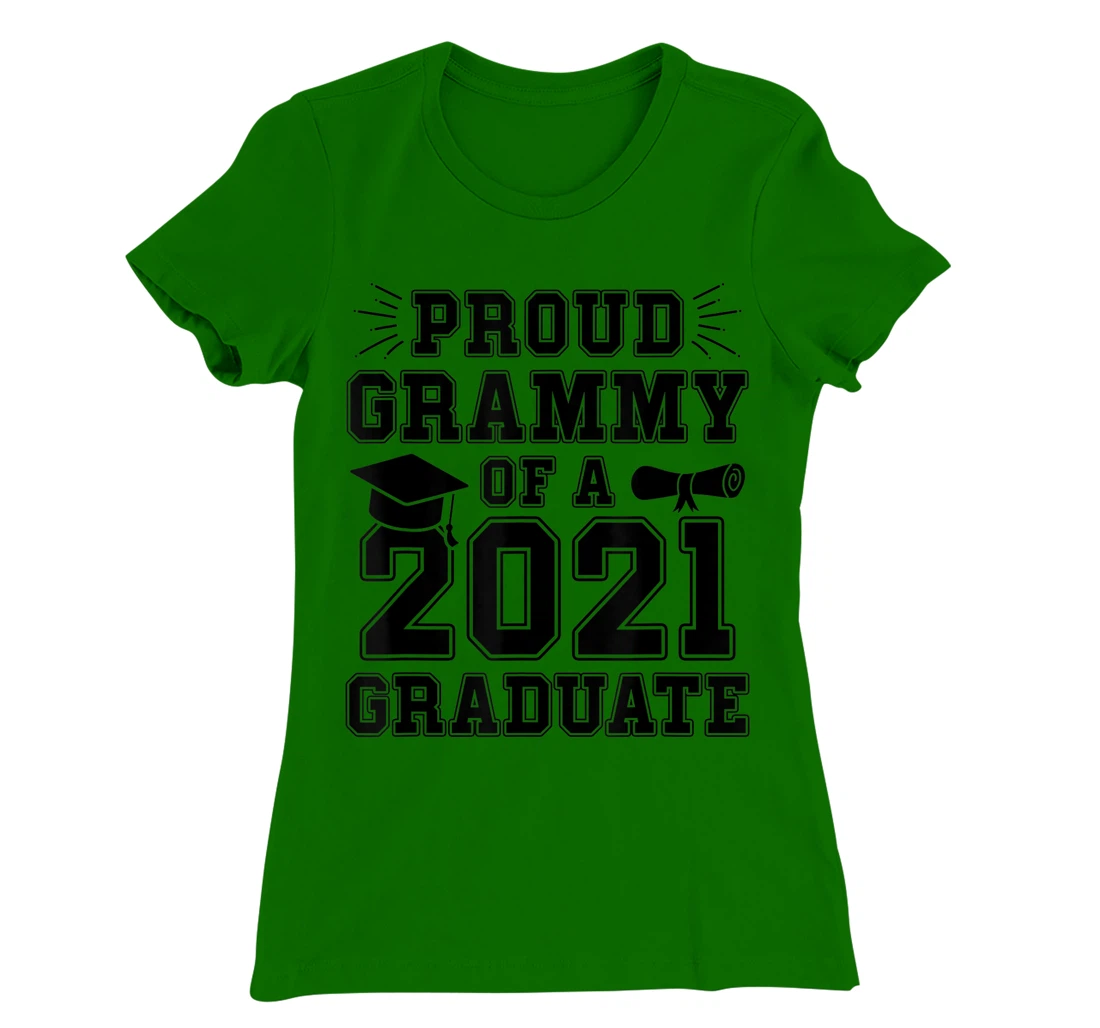 Womens Proud Grammy of a 2021 Graduate School Graduation Grandma T-Shirt, Women T-Shirt