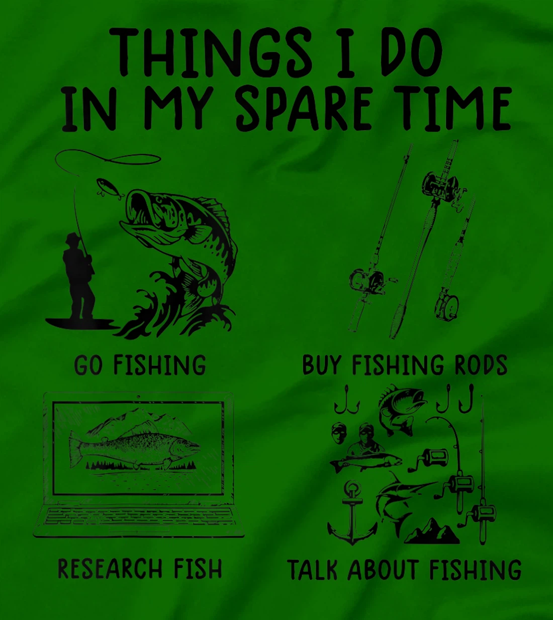Womens funny fishing shirts Things I Do In My Spare Time fishing T-Shirt, Women T-Shirt