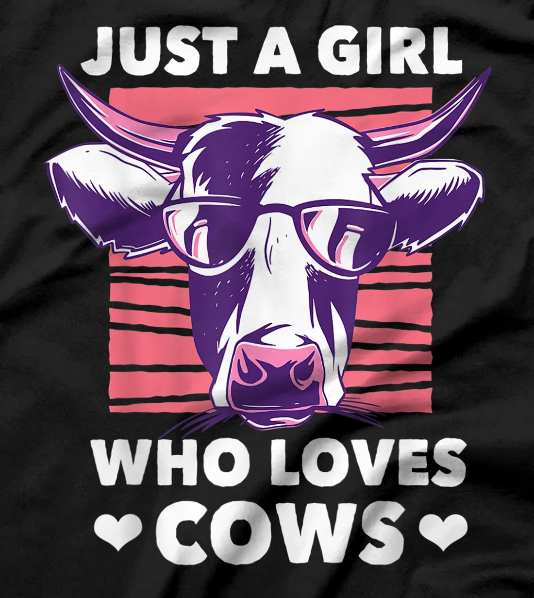 Just a Girl Who loves Cows Funny Livestock Farming T-Shirt, Kid T-Shirt and Women T-Shirt
