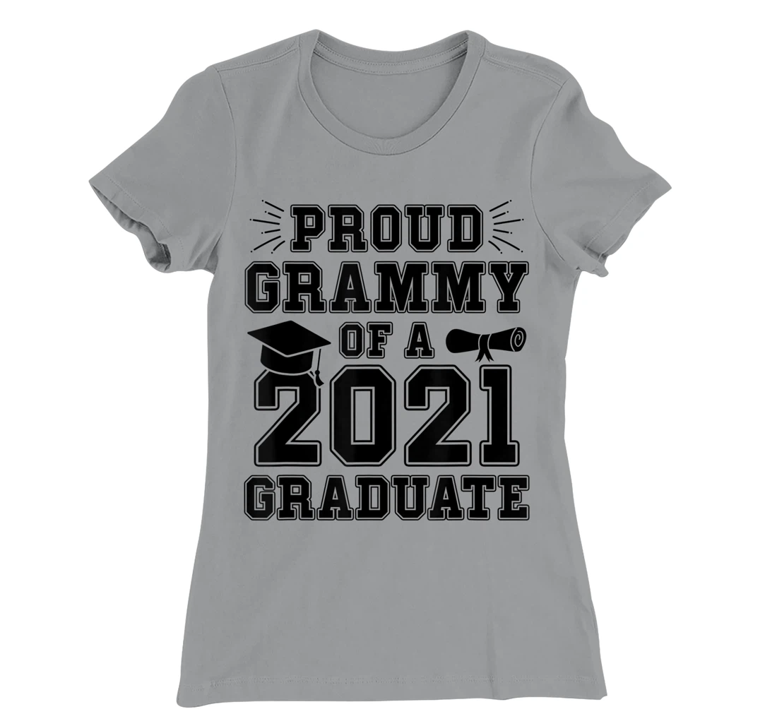 Womens Proud Grammy of a 2021 Graduate School Graduation Grandma T-Shirt, Women T-Shirt