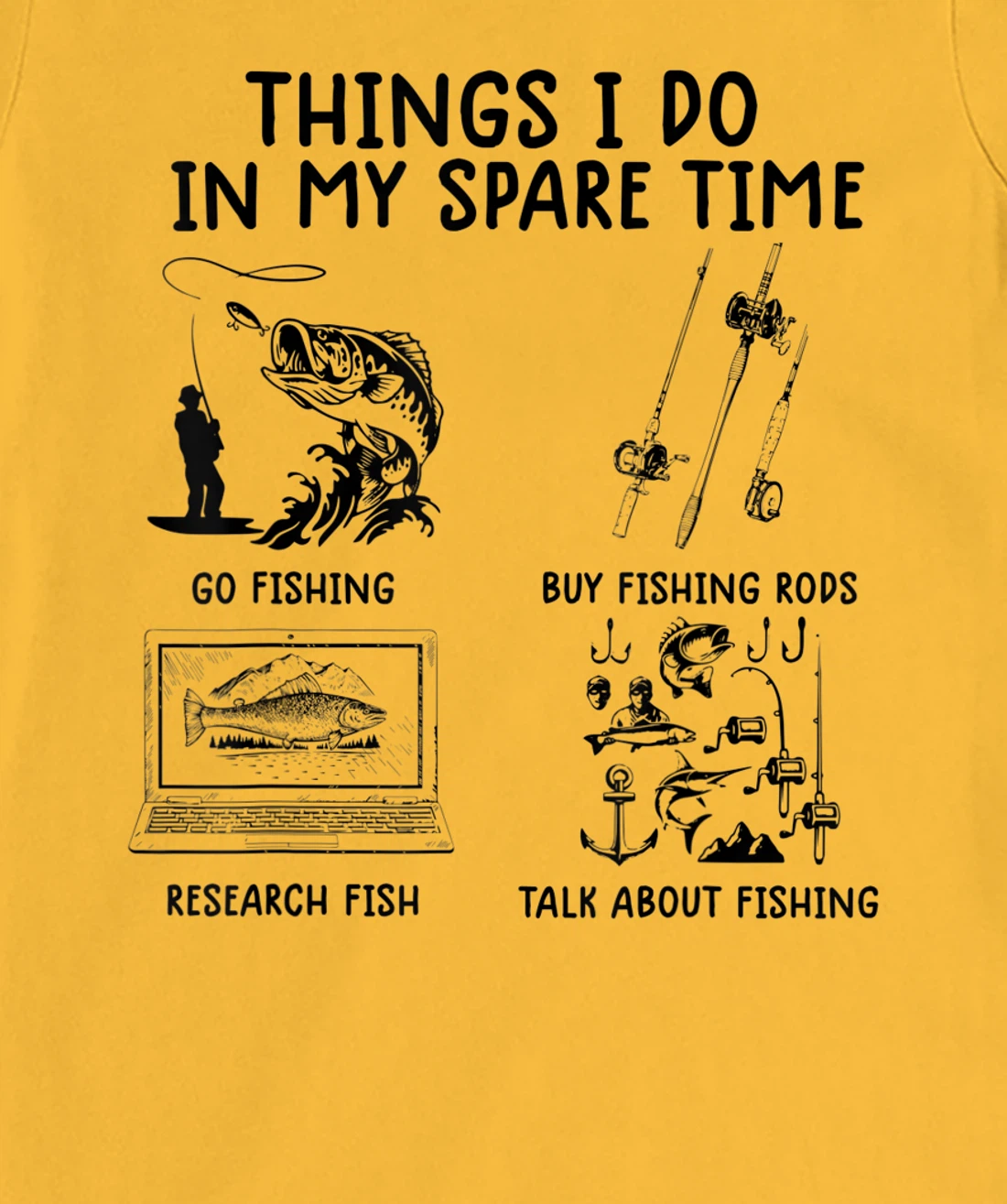 Womens funny fishing shirts Things I Do In My Spare Time fishing T-Shirt, Women T-Shirt