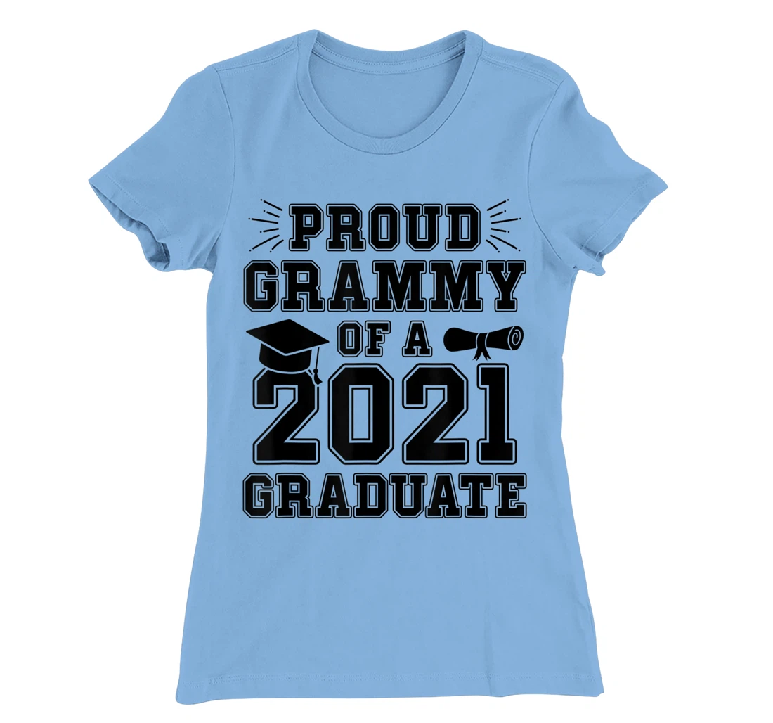 Womens Proud Grammy of a 2021 Graduate School Graduation Grandma T-Shirt, Women T-Shirt