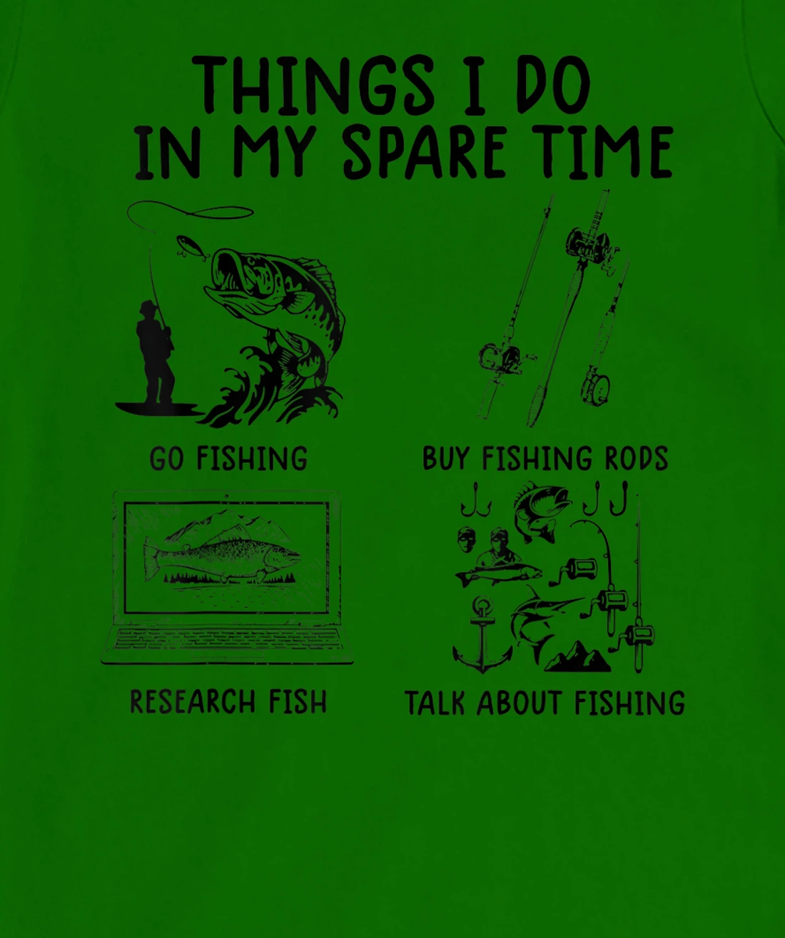 Womens funny fishing shirts Things I Do In My Spare Time fishing T-Shirt, Women T-Shirt
