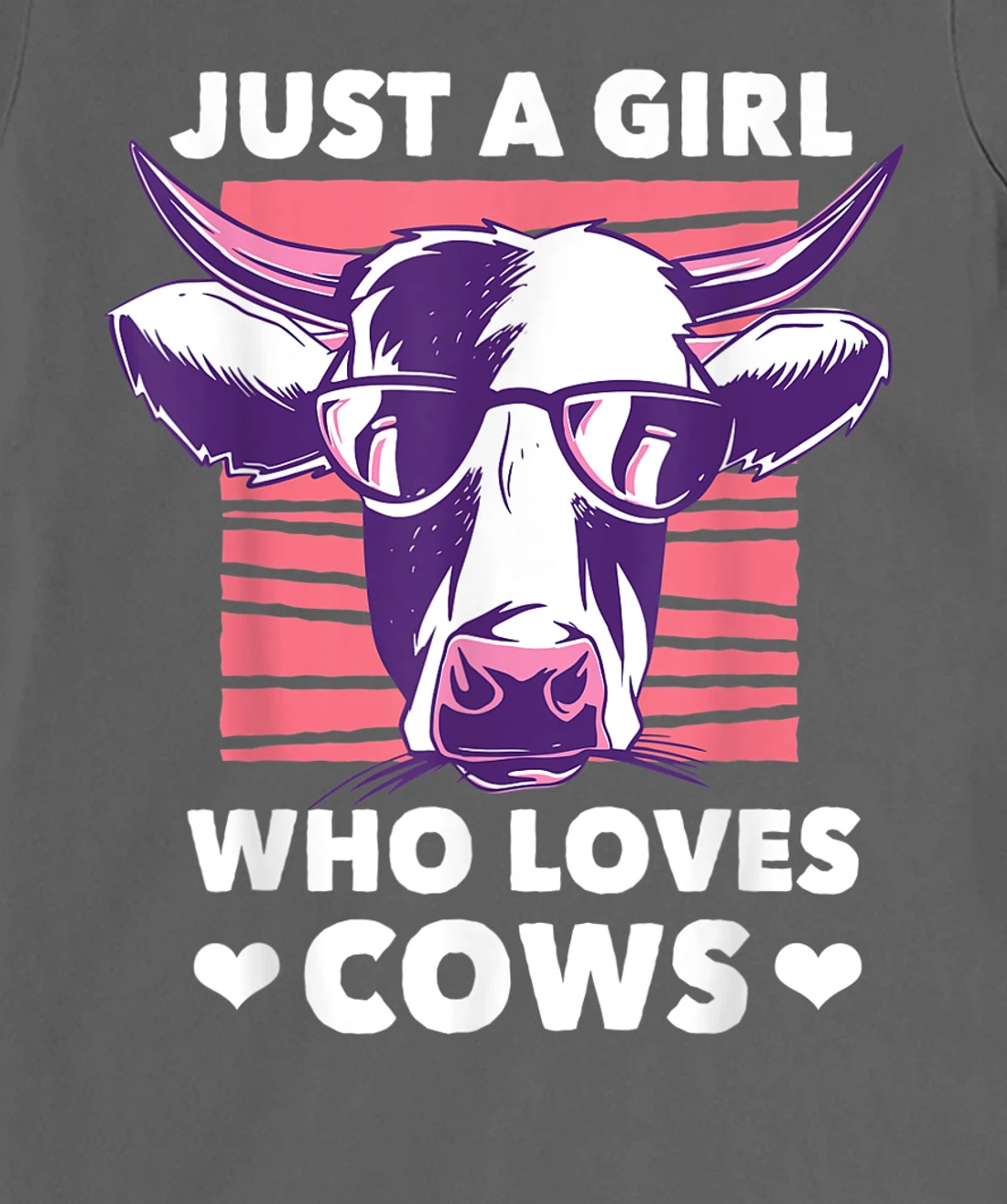 Just a Girl Who loves Cows Funny Livestock Farming T-Shirt, Kid T-Shirt and Women T-Shirt