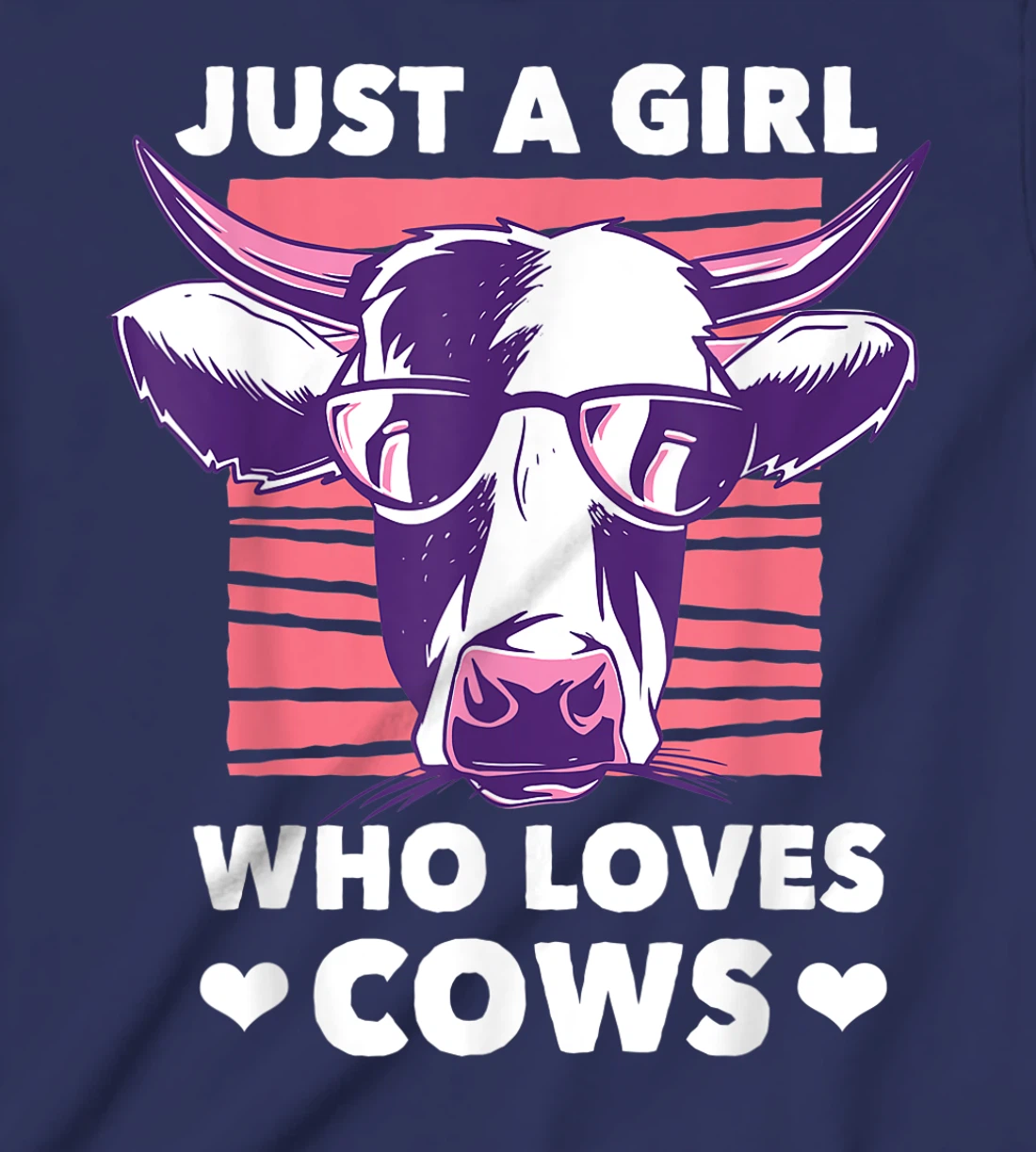 Just a Girl Who loves Cows Funny Livestock Farming T-Shirt, Kid T-Shirt and Women T-Shirt