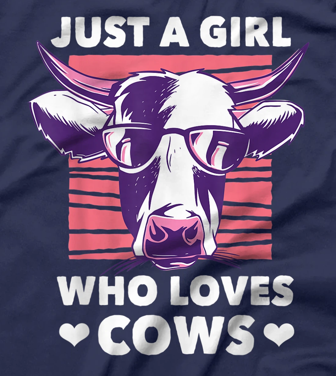 Just a Girl Who loves Cows Funny Livestock Farming T-Shirt, Kid T-Shirt and Women T-Shirt