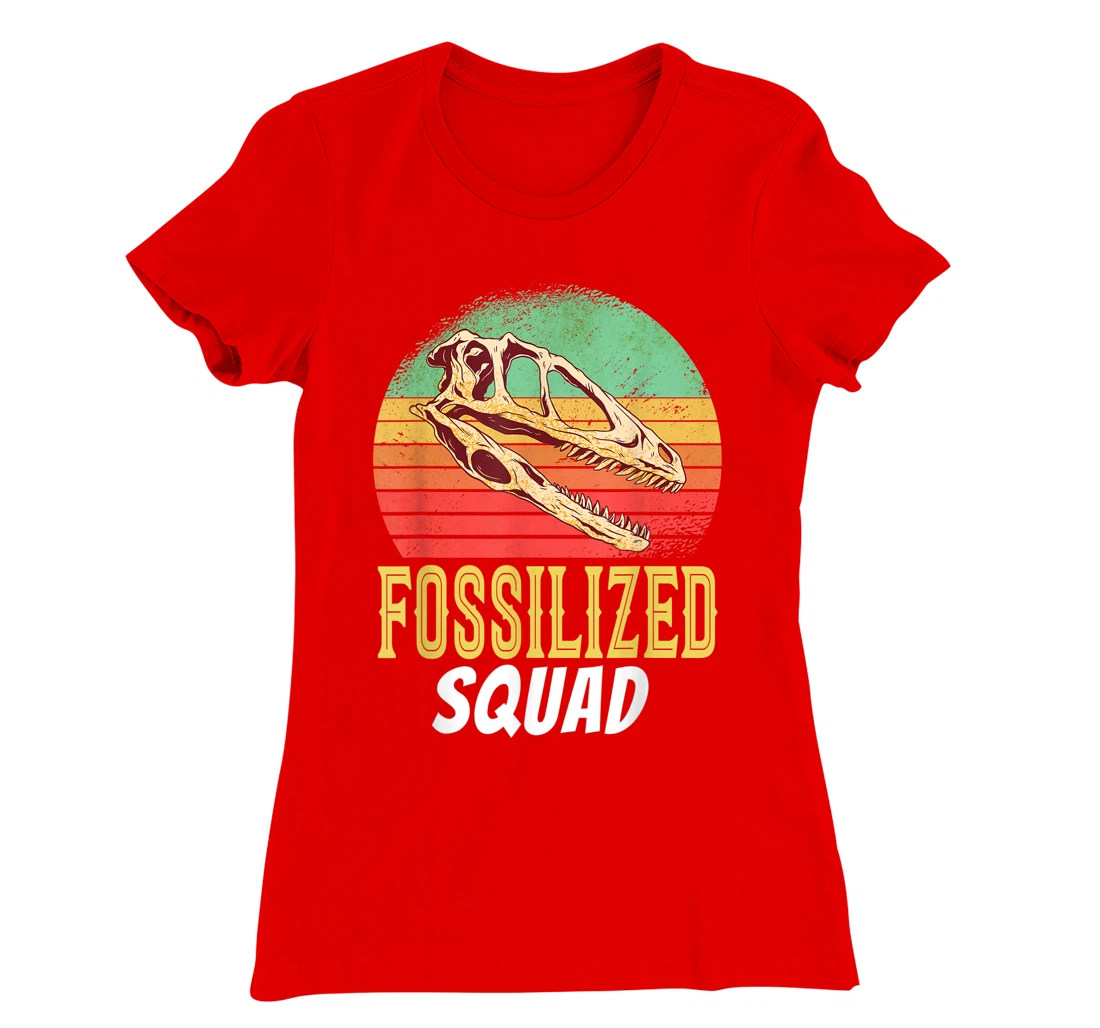 Fossilized Squad Science Teacher Team Back To Crush School T-Shirt, Kid T-Shirt and Women T-Shirt