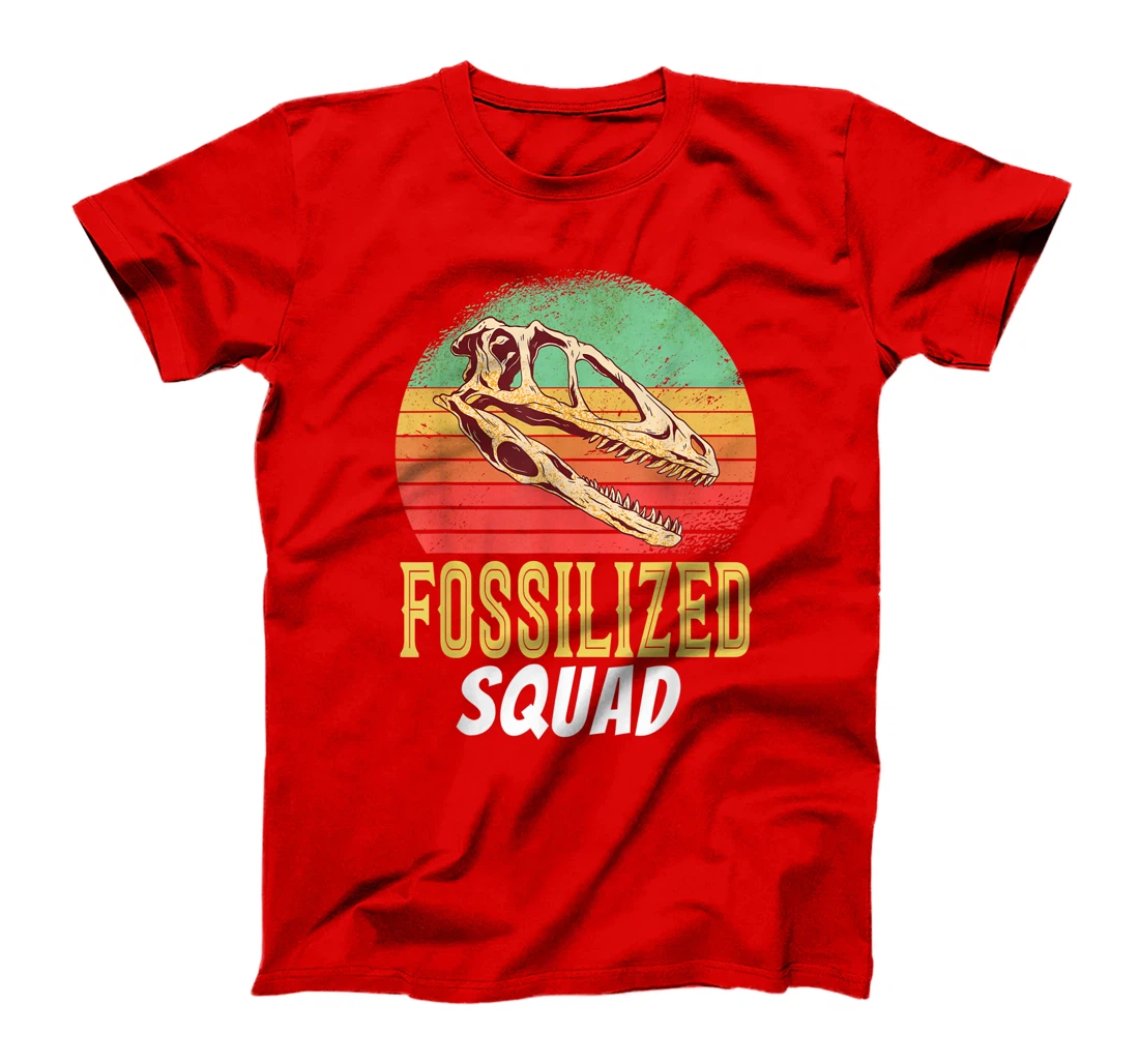 Fossilized Squad Science Teacher Team Back To Crush School T-Shirt, Kid T-Shirt and Women T-Shirt