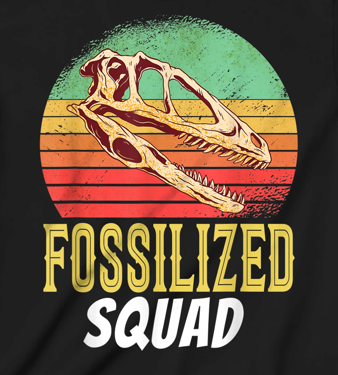 Fossilized Squad Science Teacher Team Back To Crush School T-Shirt, Kid T-Shirt and Women T-Shirt