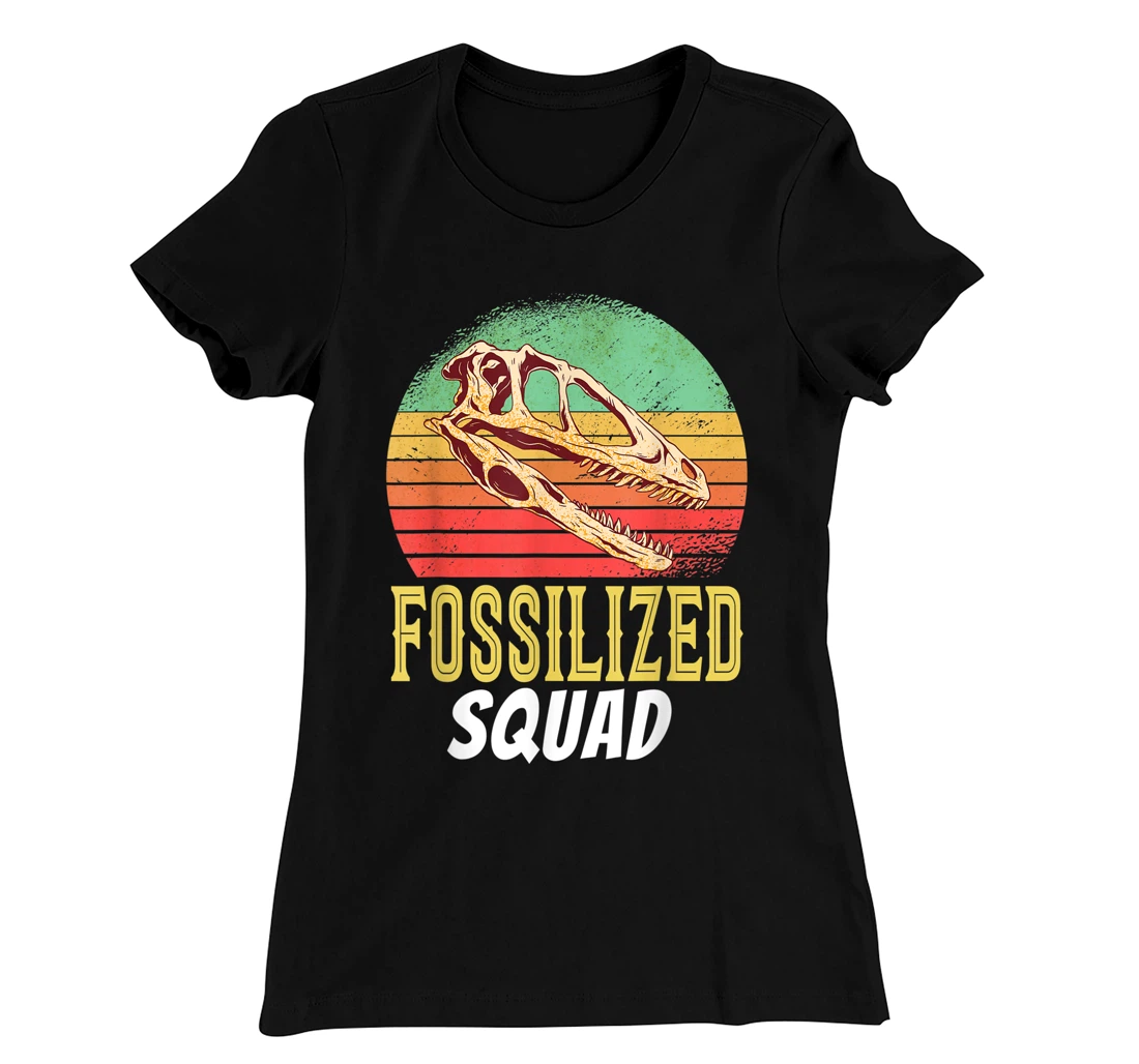 Fossilized Squad Science Teacher Team Back To Crush School T-Shirt, Kid T-Shirt and Women T-Shirt