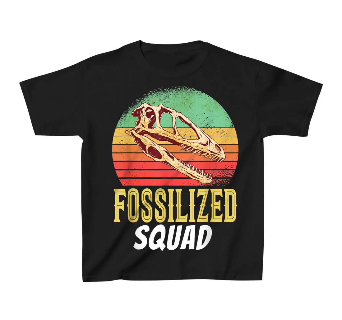 Fossilized Squad Science Teacher Team Back To Crush School T-Shirt, Kid T-Shirt and Women T-Shirt
