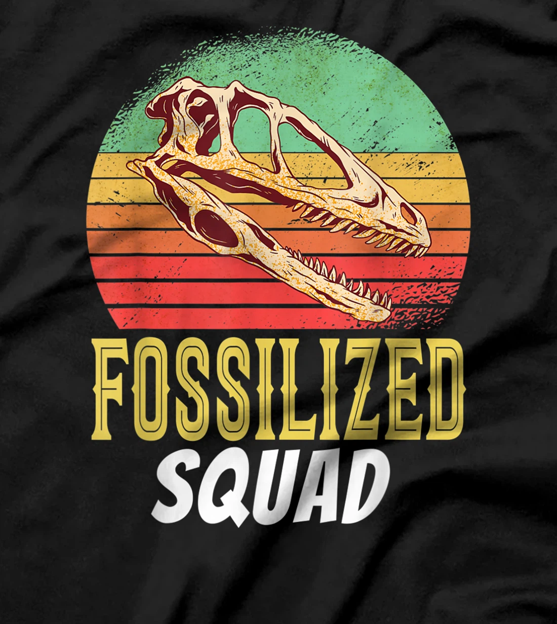 Fossilized Squad Science Teacher Team Back To Crush School T-Shirt, Kid T-Shirt and Women T-Shirt