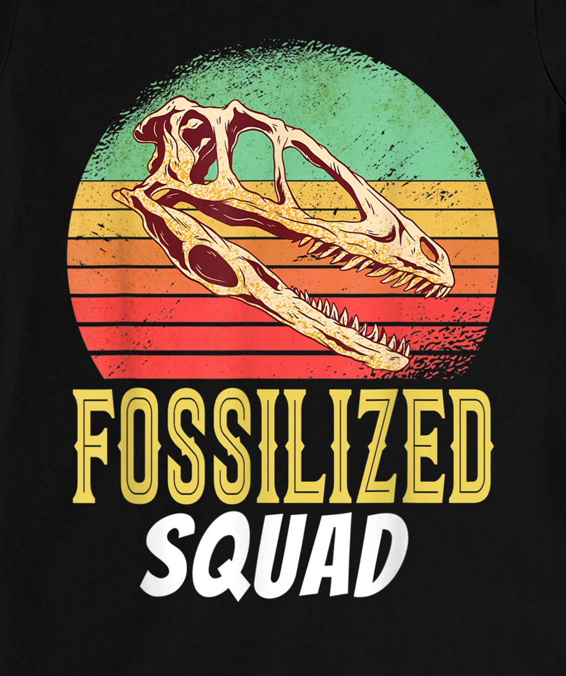 Fossilized Squad Science Teacher Team Back To Crush School T-Shirt, Kid T-Shirt and Women T-Shirt