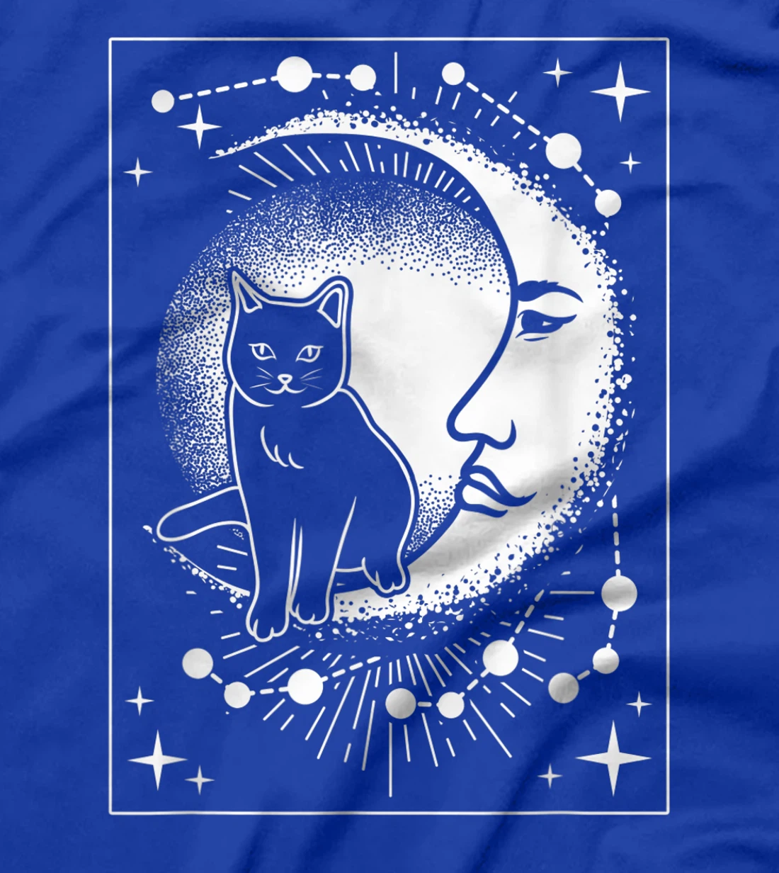 Scary Cat and Moon - Tarot Card T-Shirt, Women T-Shirt