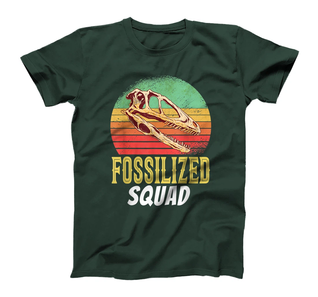 Fossilized Squad Science Teacher Team Back To Crush School T-Shirt, Kid T-Shirt and Women T-Shirt