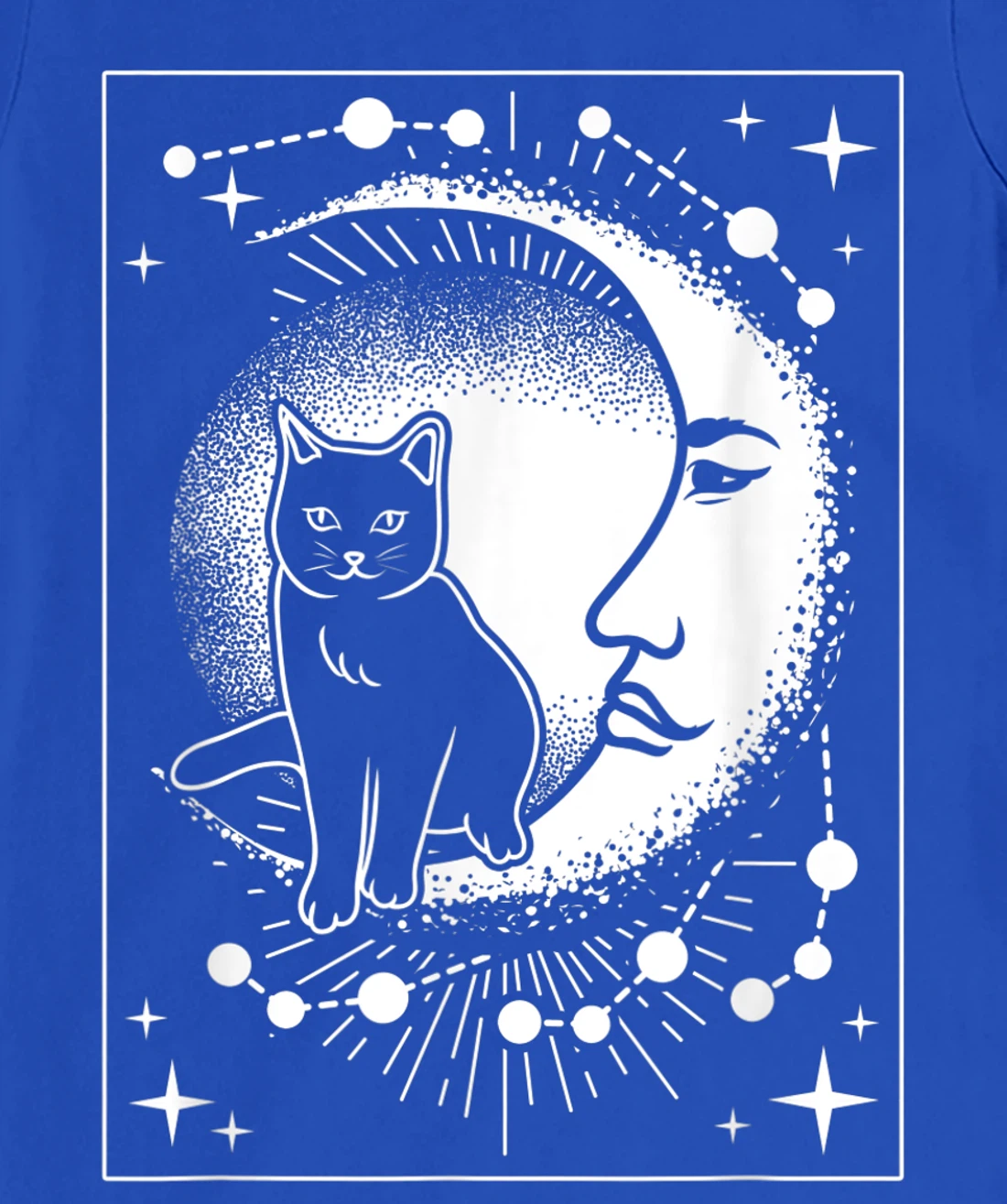 Scary Cat and Moon - Tarot Card T-Shirt, Women T-Shirt