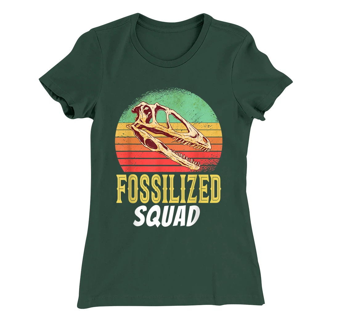 Fossilized Squad Science Teacher Team Back To Crush School T-Shirt, Kid T-Shirt and Women T-Shirt