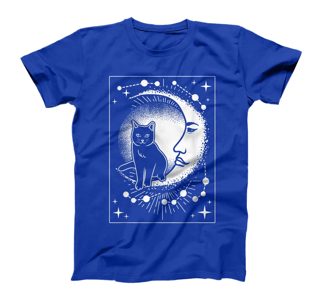 Scary Cat and Moon - Tarot Card T-Shirt, Women T-Shirt