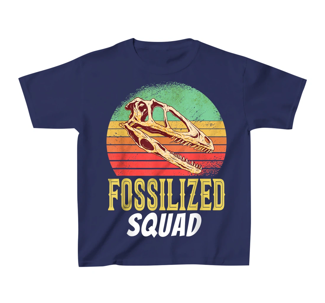 Fossilized Squad Science Teacher Team Back To Crush School T-Shirt, Kid T-Shirt and Women T-Shirt