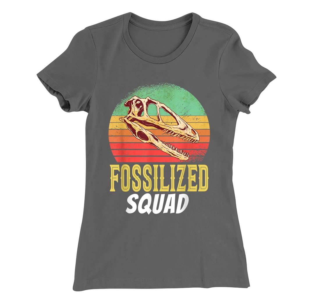 Fossilized Squad Science Teacher Team Back To Crush School T-Shirt, Kid T-Shirt and Women T-Shirt