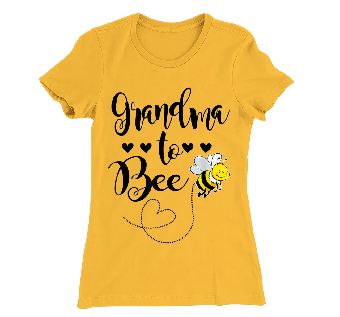 Womens Grandma To Bee Family Matching Gift T-Shirt, Women T-Shirt