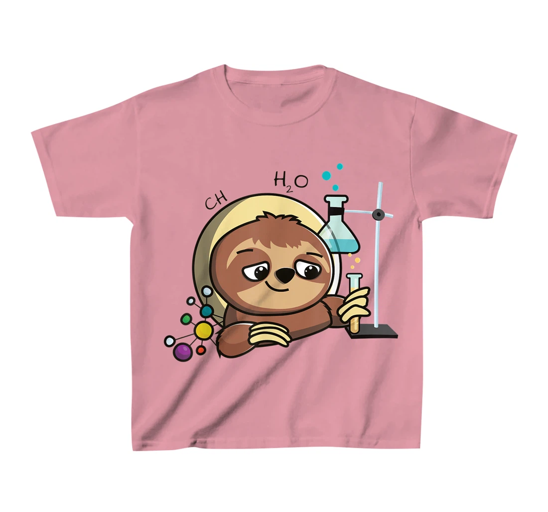 Womens Cute Chemistry Sloth Science Gift T-Shirt, Kid T-Shirt and Women T-Shirt
