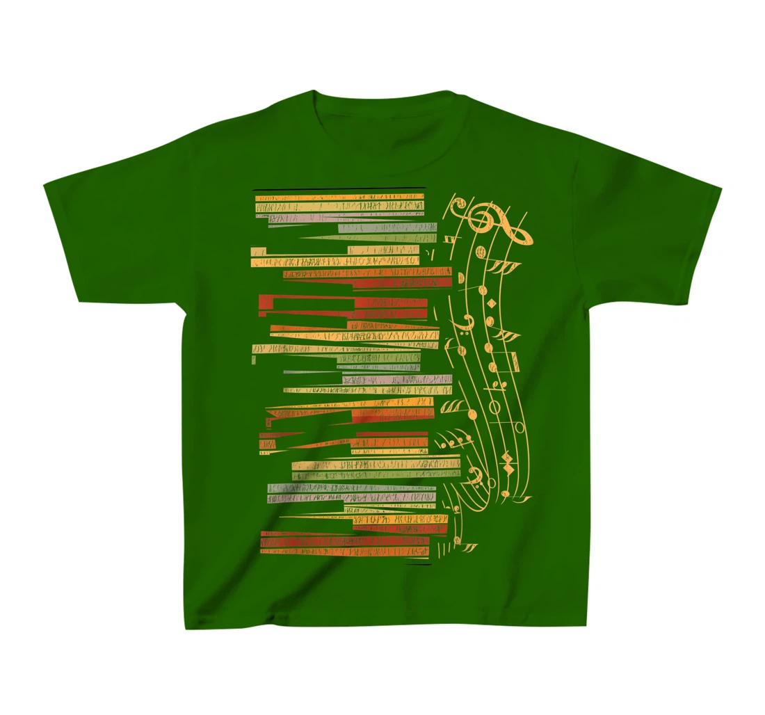 Womens Piano Player Classical Music Pianist Retro Keyboard Piano T-Shirt, Kid T-Shirt and Women T-Shirt