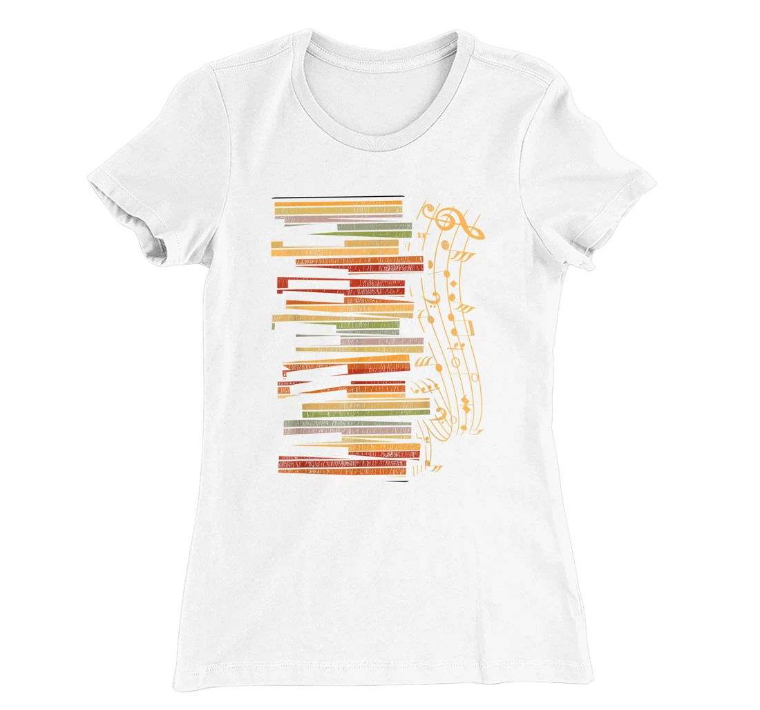 Womens Piano Player Classical Music Pianist Retro Keyboard Piano T-Shirt, Kid T-Shirt and Women T-Shirt