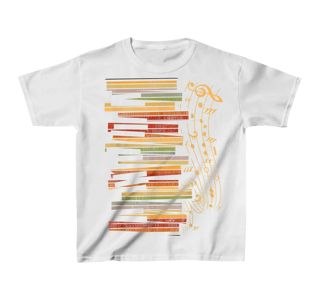 Womens Piano Player Classical Music Pianist Retro Keyboard Piano T-Shirt, Kid T-Shirt and Women T-Shirt