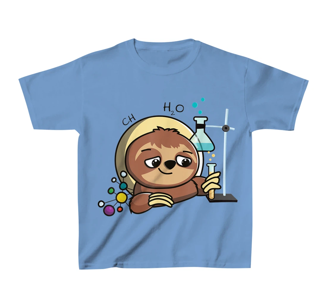 Womens Cute Chemistry Sloth Science Gift T-Shirt, Kid T-Shirt and Women T-Shirt