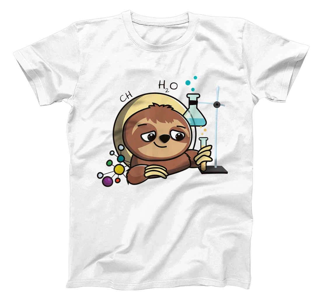 Womens Cute Chemistry Sloth Science Gift T-Shirt, Kid T-Shirt and Women T-Shirt