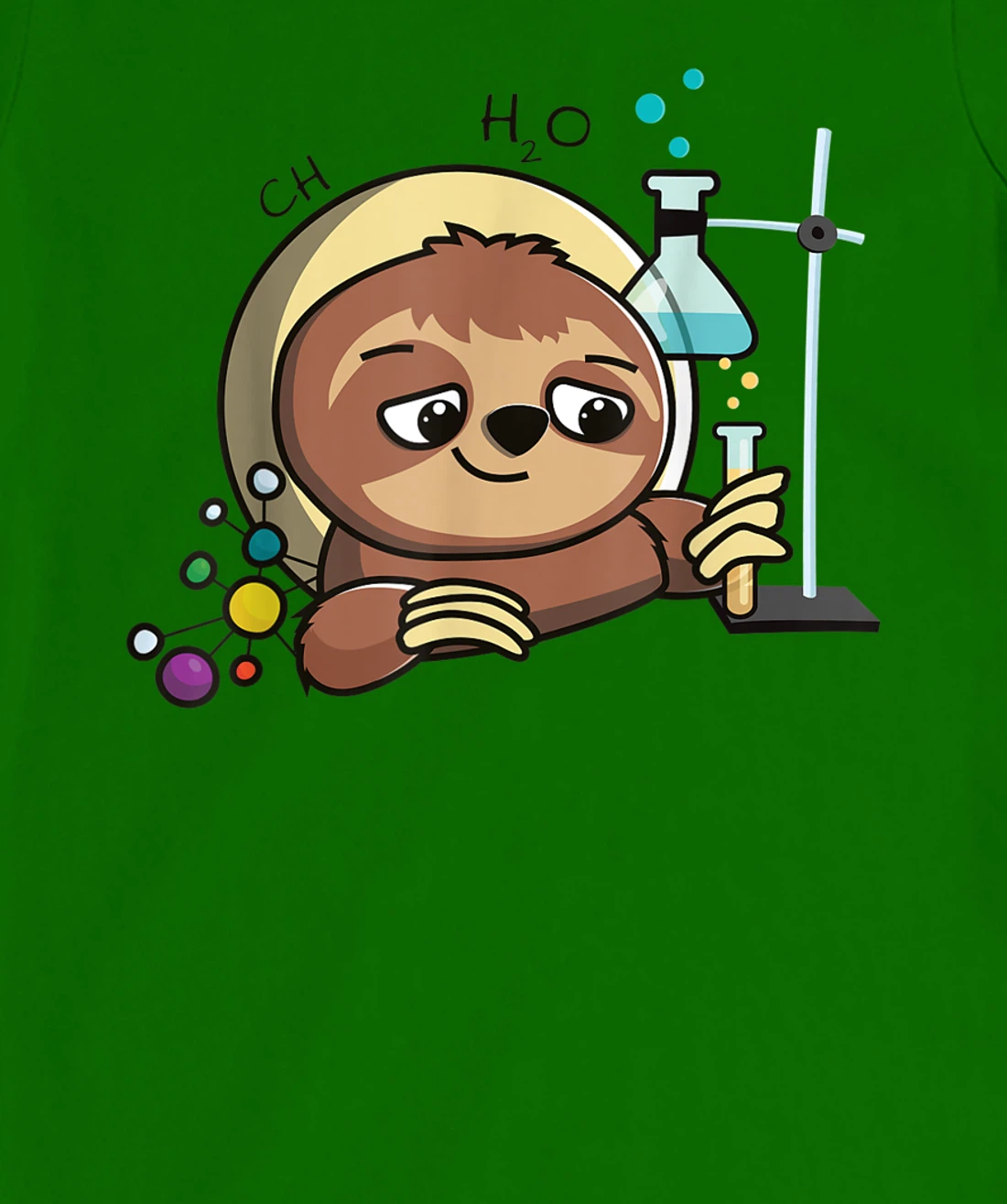 Womens Cute Chemistry Sloth Science Gift T-Shirt, Kid T-Shirt and Women T-Shirt